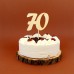 Tortenstecker Zahl 70 für das Geburtstagskind, Cake Topper