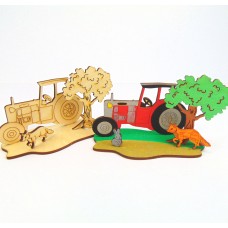 Bastelset, Kreativset Traktor Baum