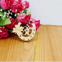 Hufeisen 30. Geburtstag, Jahrestag, Jubiläum, 80 mm