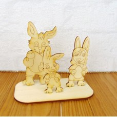 Bastelset, Kreativset Hasenfamilie