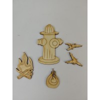 Sonderanfertigung - firmenspezifische Holzteilchen - am Beispiel der Feuerwehr